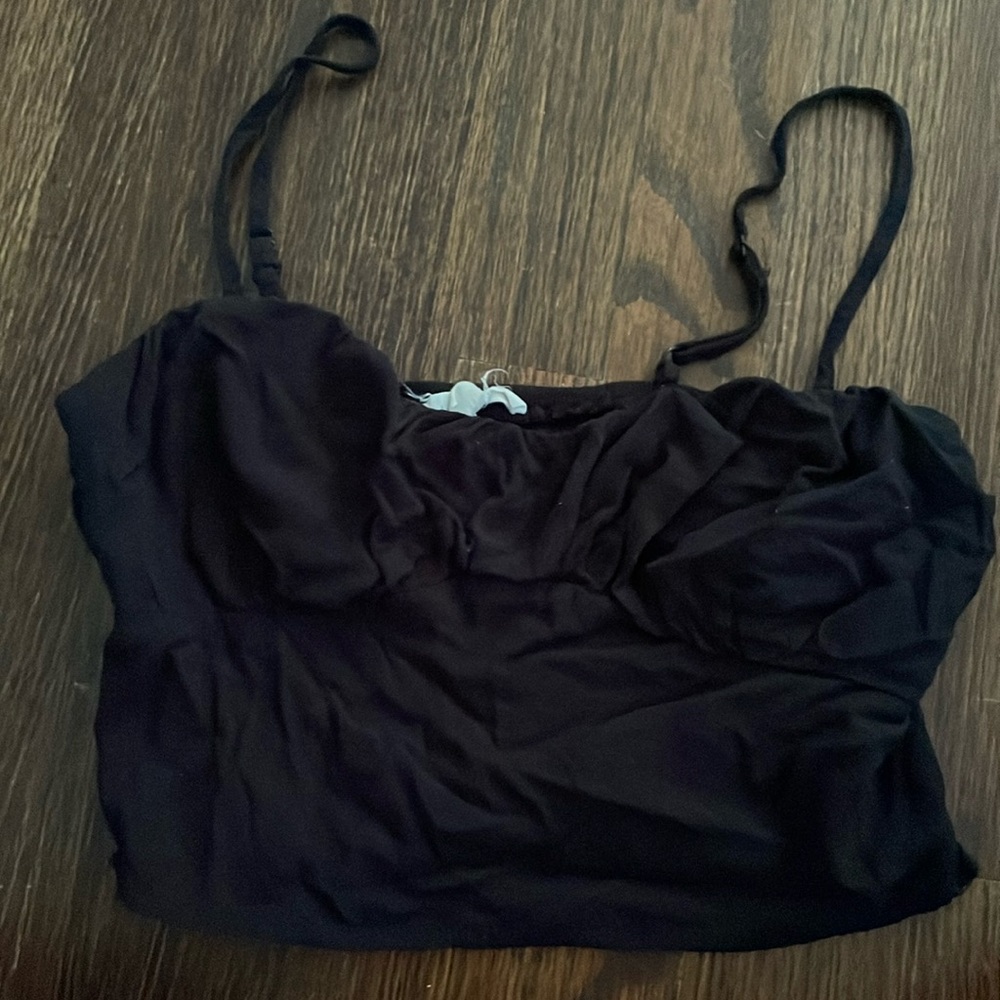 LA Hearts Black Crop top